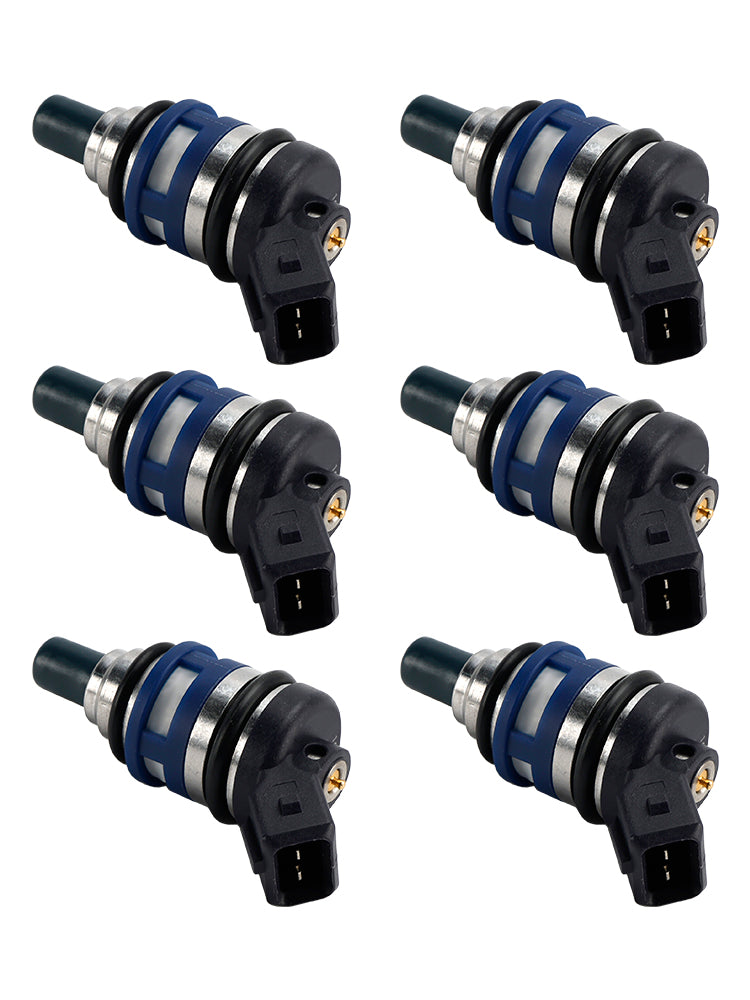 Nissan 300ZX Z32 3.0L TURBO V6 1989-1996 16600-40P07 6PCS Fuel Injector