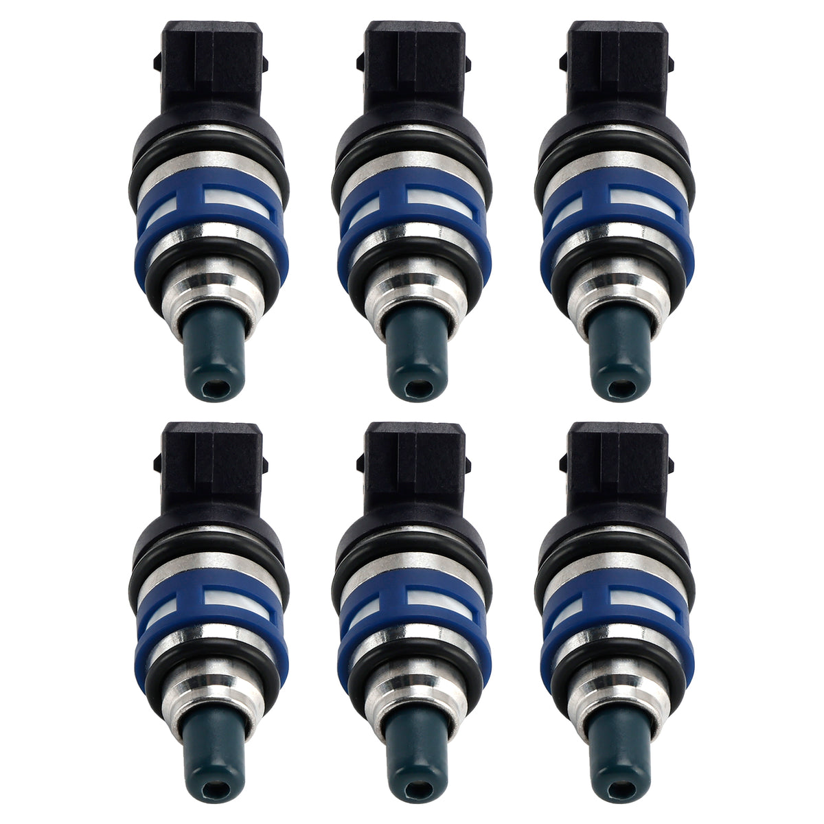 Nissan 300ZX Z32 3.0L TURBO V6 1989-1996 16600-40P07 6PCS Fuel Injector
