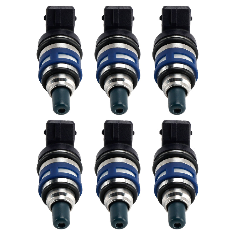 Nissan 300ZX Z32 3.0L TURBO V6 1989-1996 16600-40P07 6PCS Fuel Injector