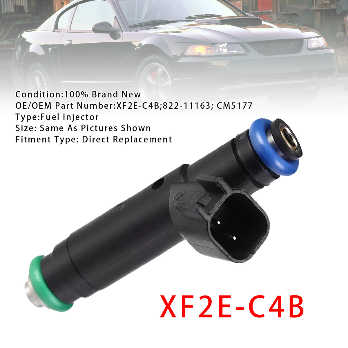 Ford Mustang Windstar 3.8L 3.9L V6 1999-2004 XF2E-C4B 1PCS Fuel Injector