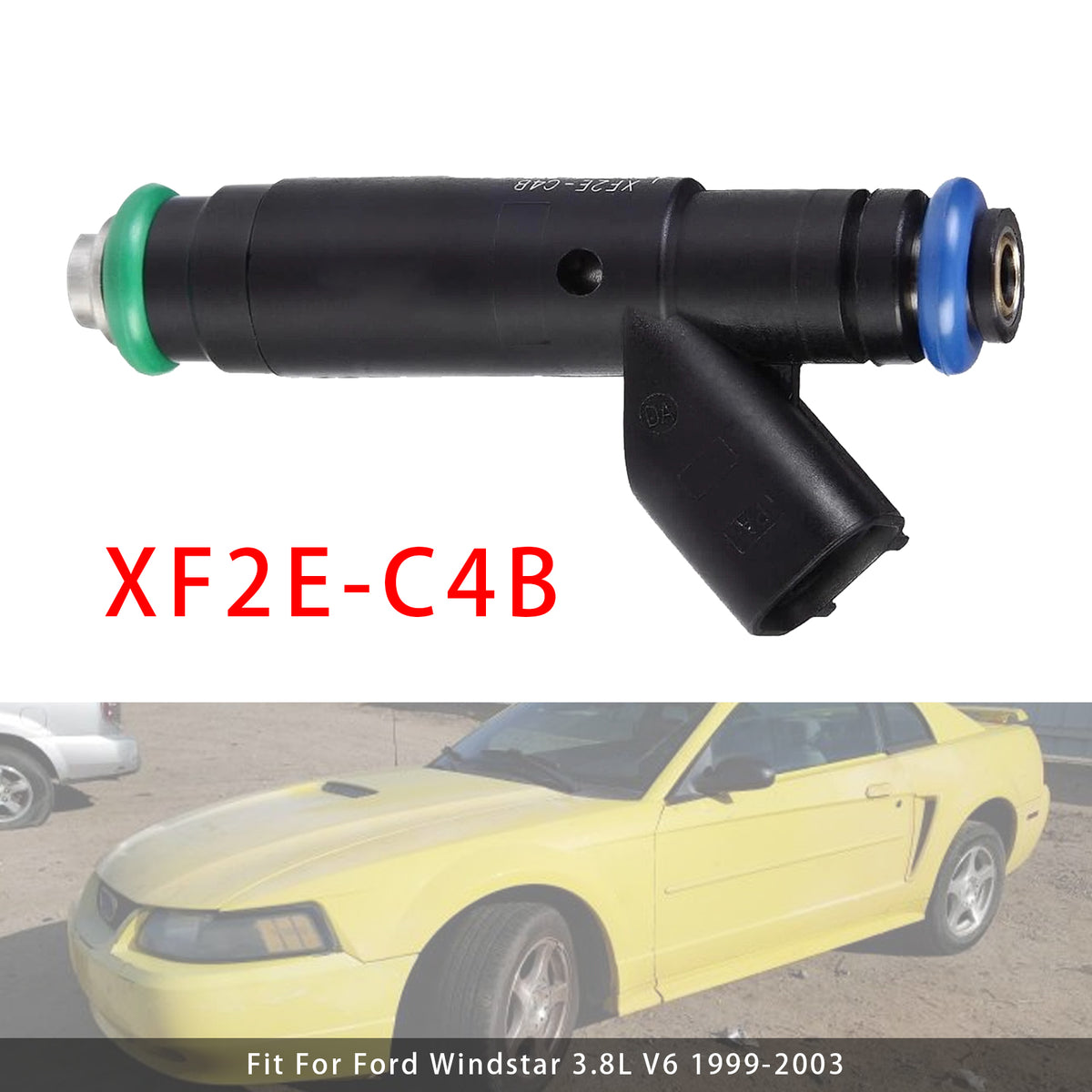 Ford Mustang Windstar 3.8L 3.9L V6 1999-2004 XF2E-C4B 1PCS Fuel Injector
