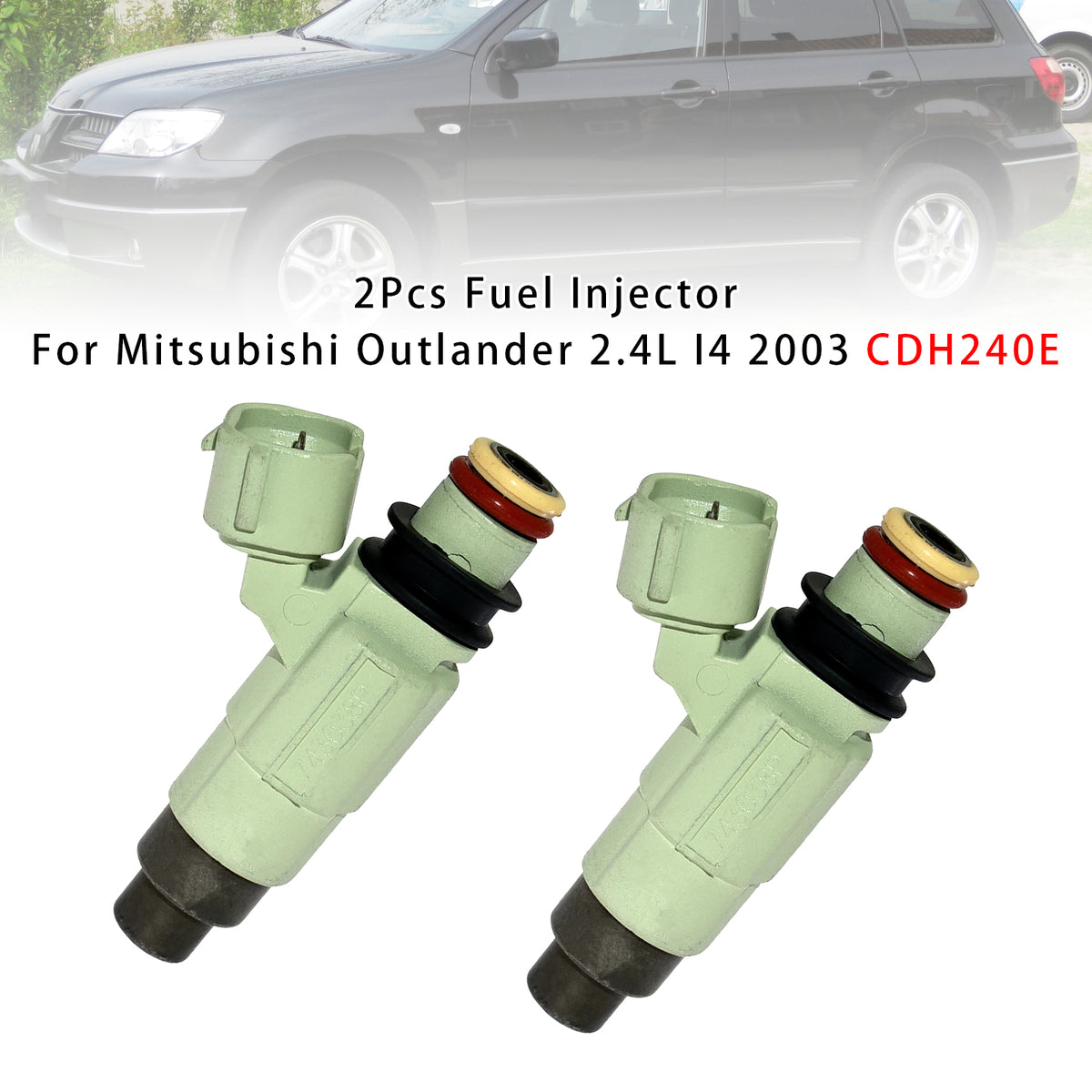 Mitsubishi Outlander 2.4L I4 2003 CDH240E 2Pcs Fuel Injector