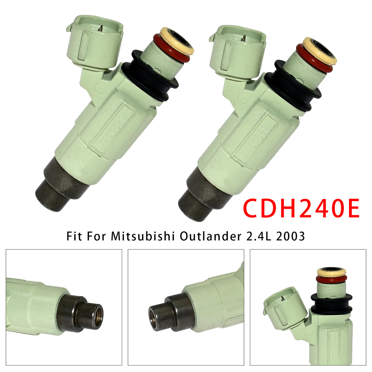 Mitsubishi Outlander 2.4L I4 2003 CDH240E 2Pcs Fuel Injector
