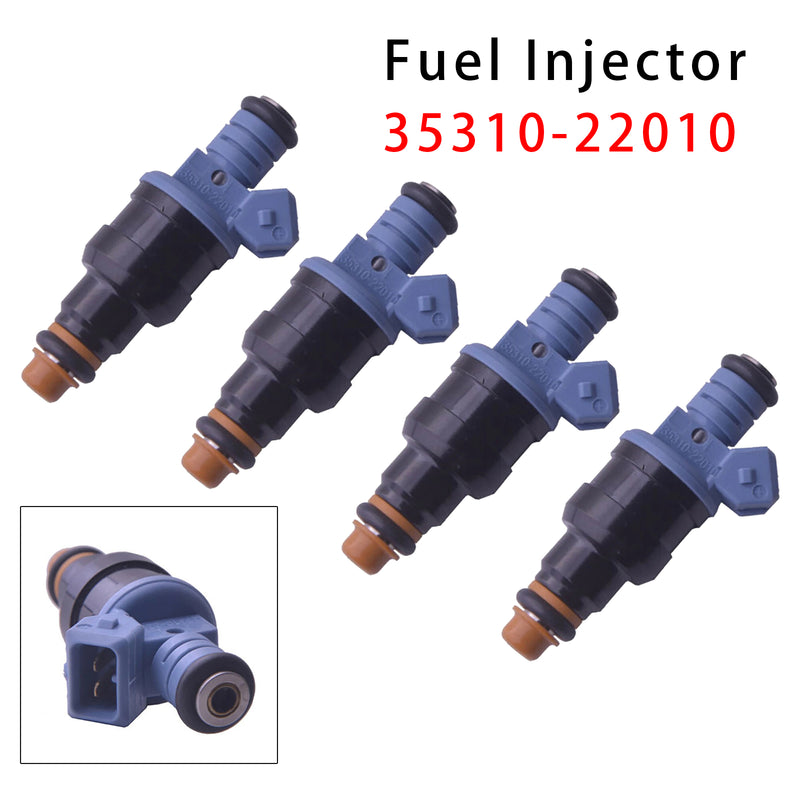 Hyundai Excel X3 1.5L 4 Cyl G4EK 1994-1999 35310-22010 4PCS Fuel Injector