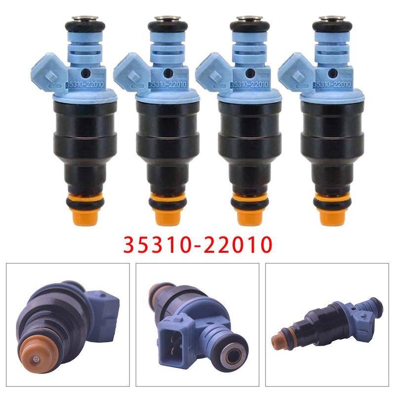 Hyundai Excel X3 1.5L 4 Cyl G4EK 1994-1999 35310-22010 4PCS Fuel Injector