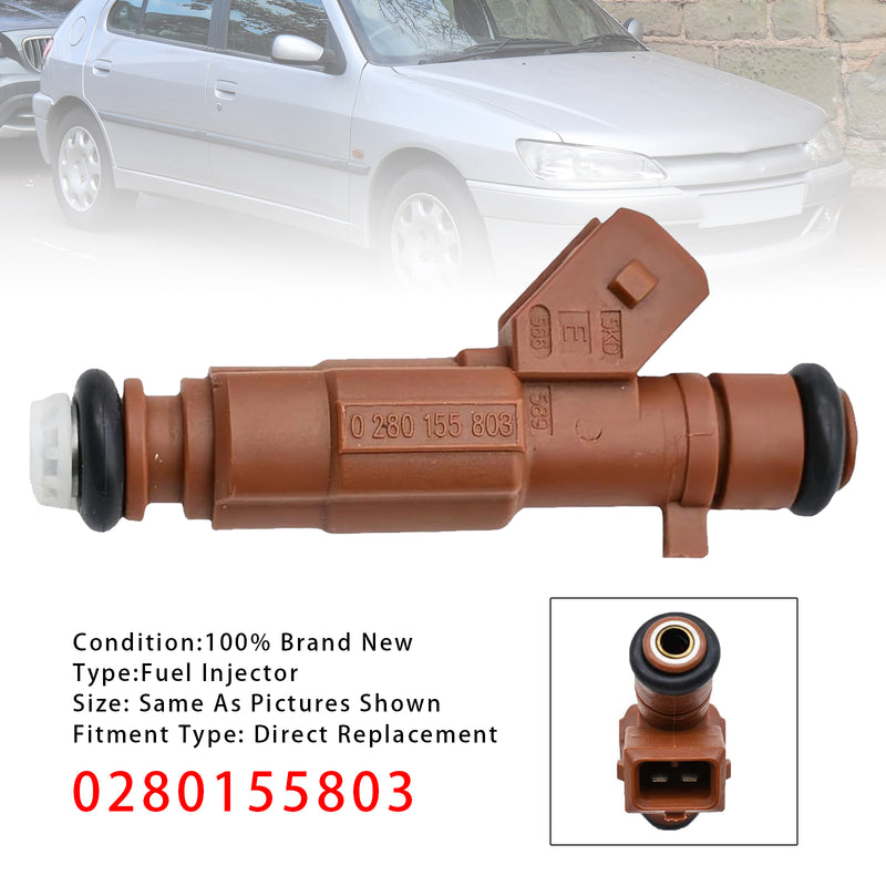 Peugeot 806 605 306 406 2.0 16V 0280155803 96288914 1PCS Fuel Injector