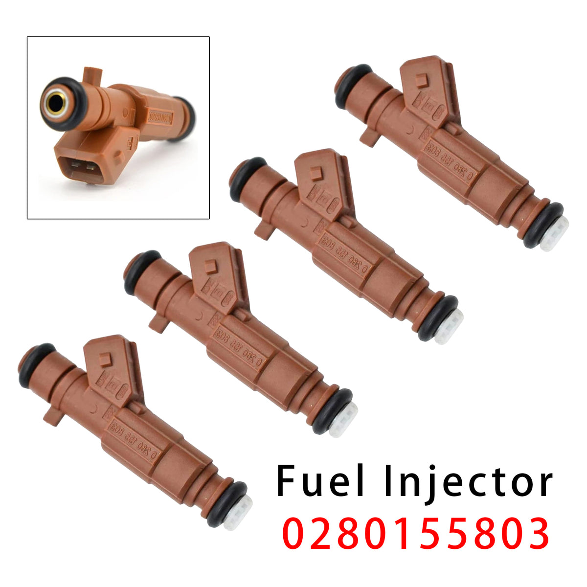 Peugeot 806 605 306 406 2.0 16V 0280155803 96288914 4PCS Fuel Injector