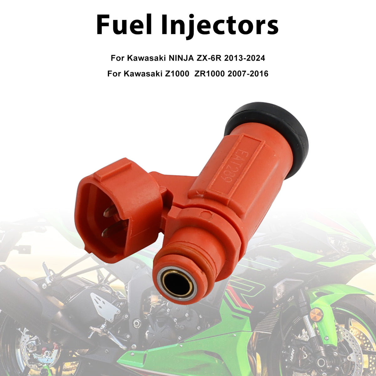 Kawasaki NINJA 1000 ZX-6R Z1000 49033-0012 Fuel Injectors EAT289
