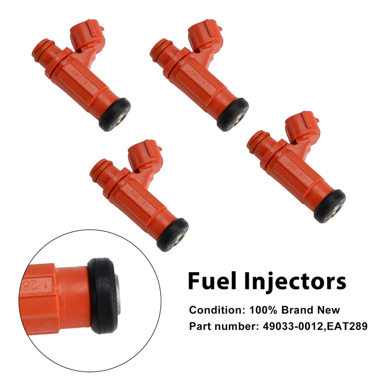 Kawasaki NINJA 1000 ZX-6R Z1000 4PCS 49033-0012 Fuel Injectors EAT289