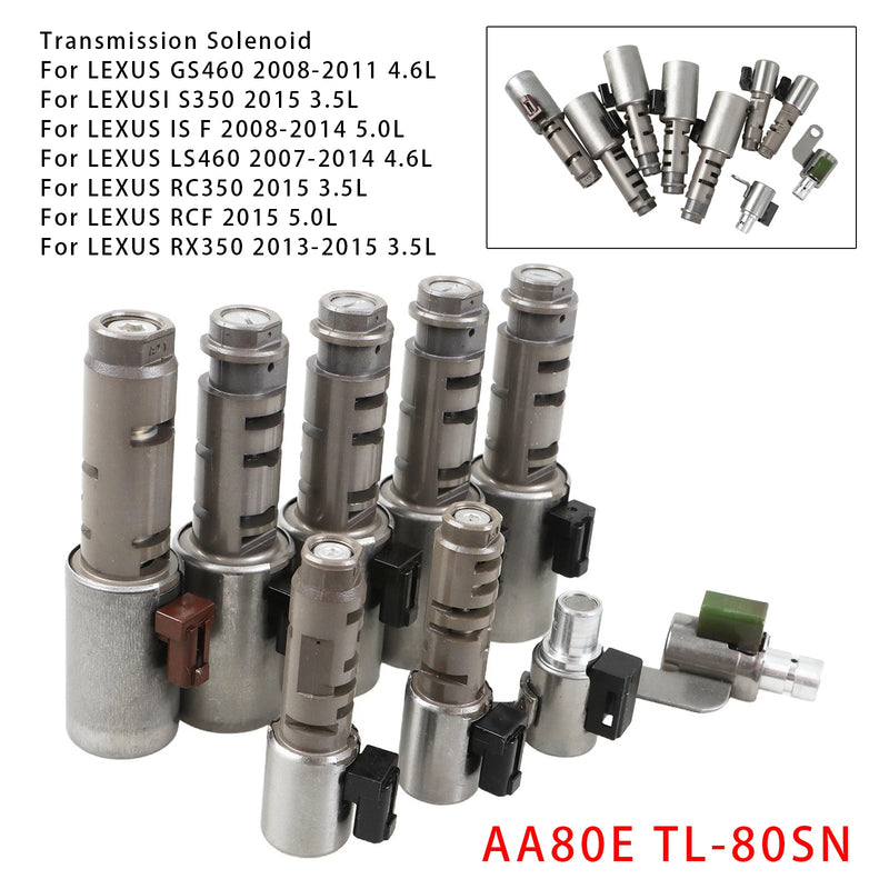 Toyota IS LS460/LS460L GS460 AA80E TL-80SN Transmission Solenoids Kit