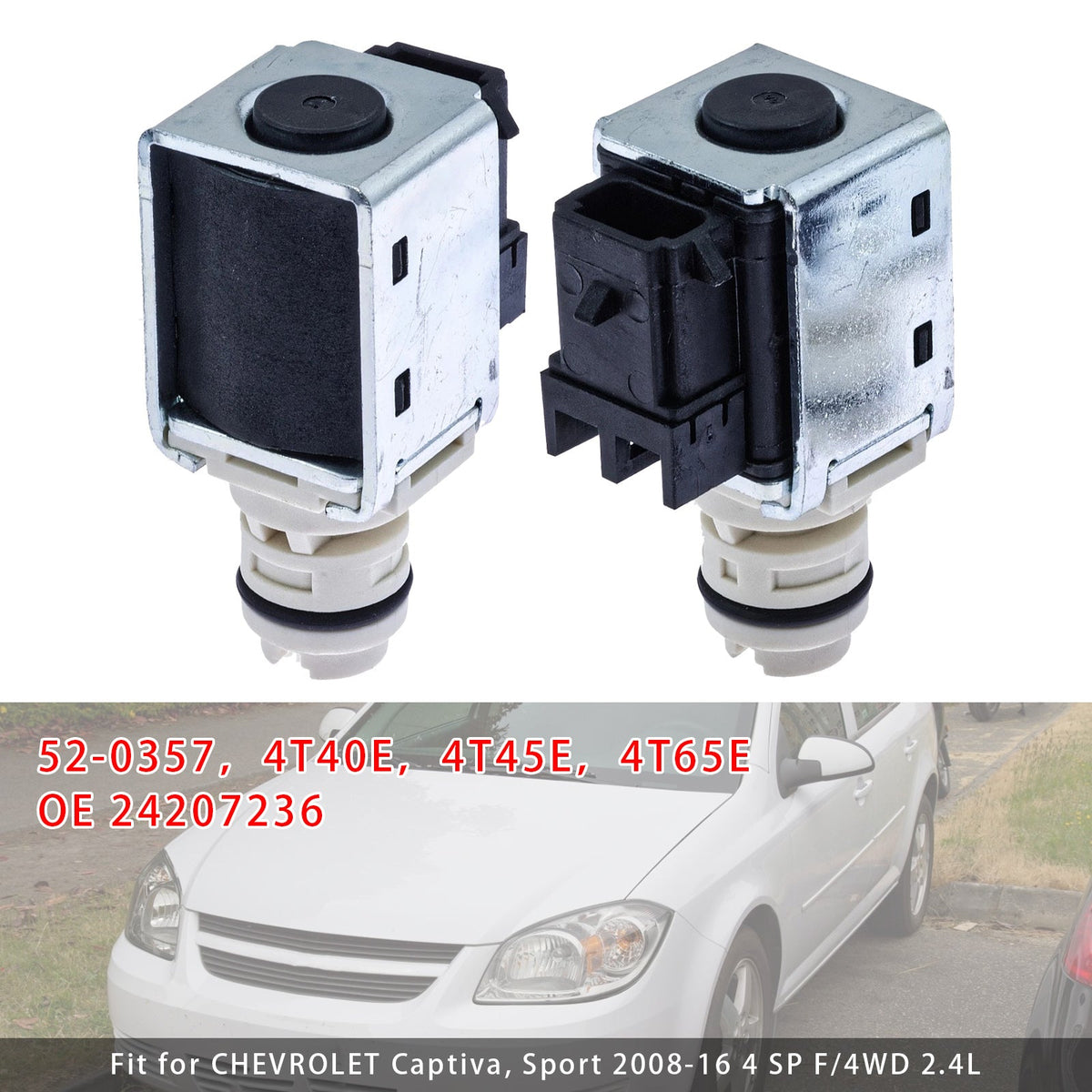 4T40E 4T45E 4T65E Transmission Shift Solenoid Set 52-0357 (OE 24207236)