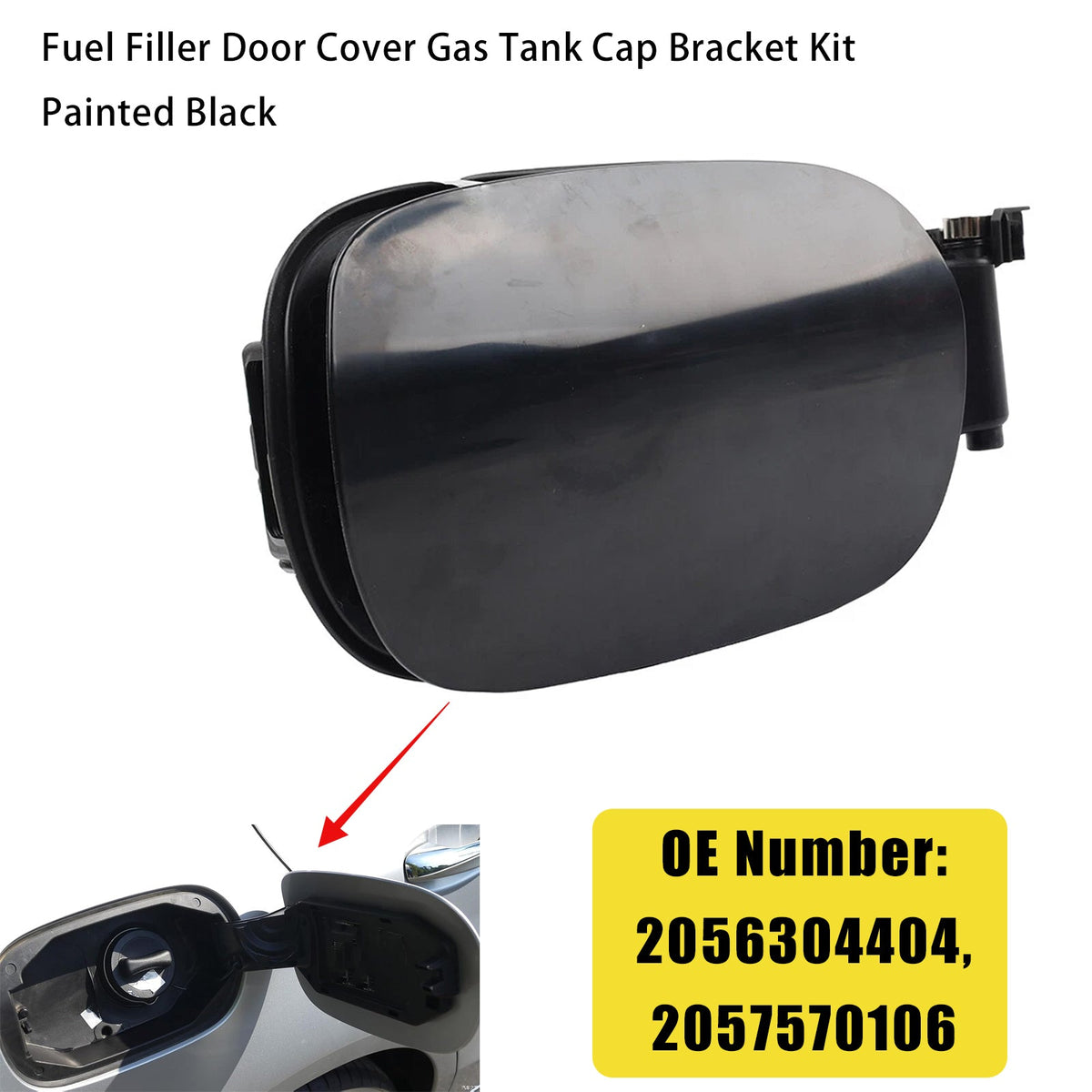 Fuel Gas Tank Cap Bracket Kit Painted 2056304404 2057570106 For Mercedes Benz W205 C350 2015-2018