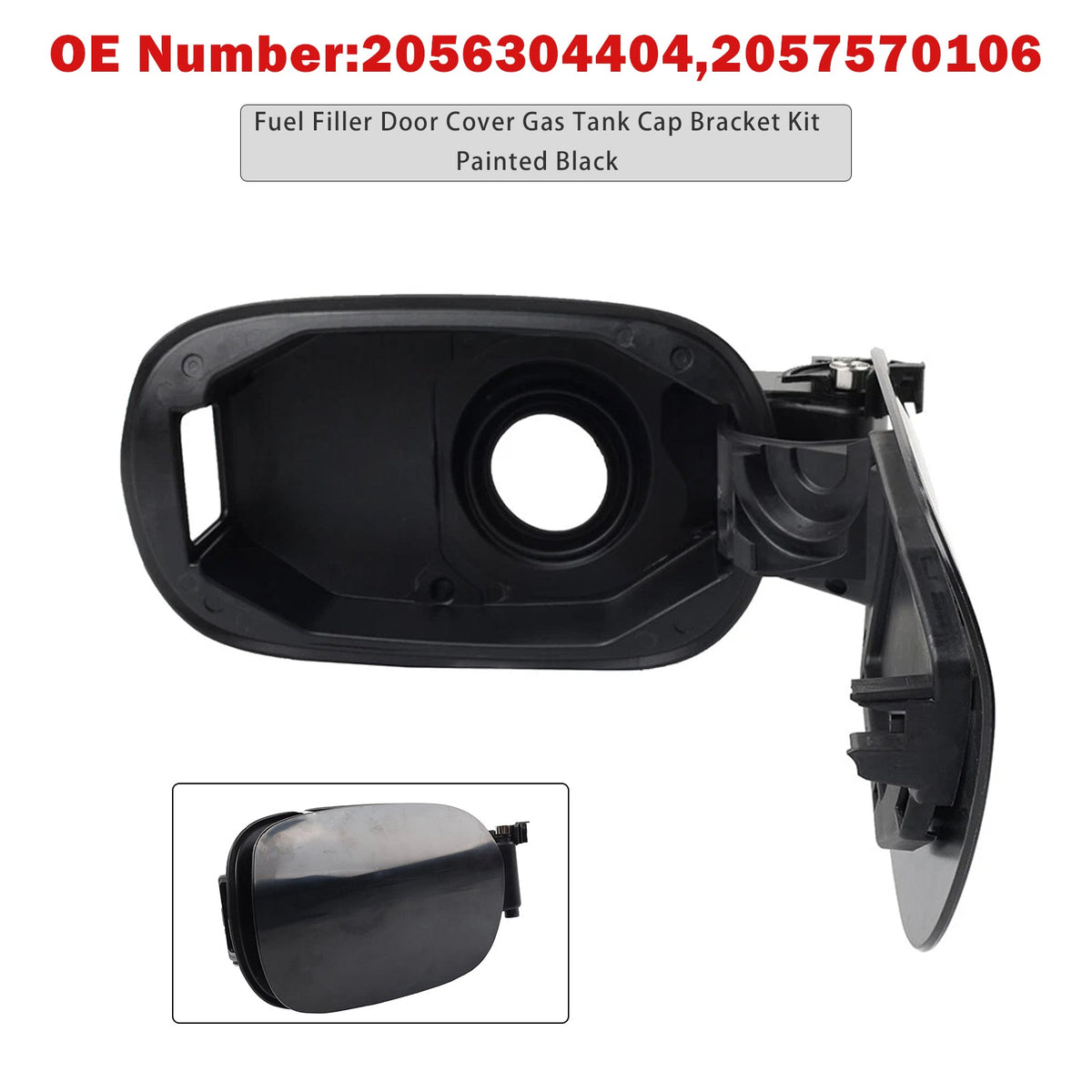 Mercedes Benz W205 C350 2015-2018 Fuel Gas Tank Cap Bracket Kit Painted 2056304404 2057570106
