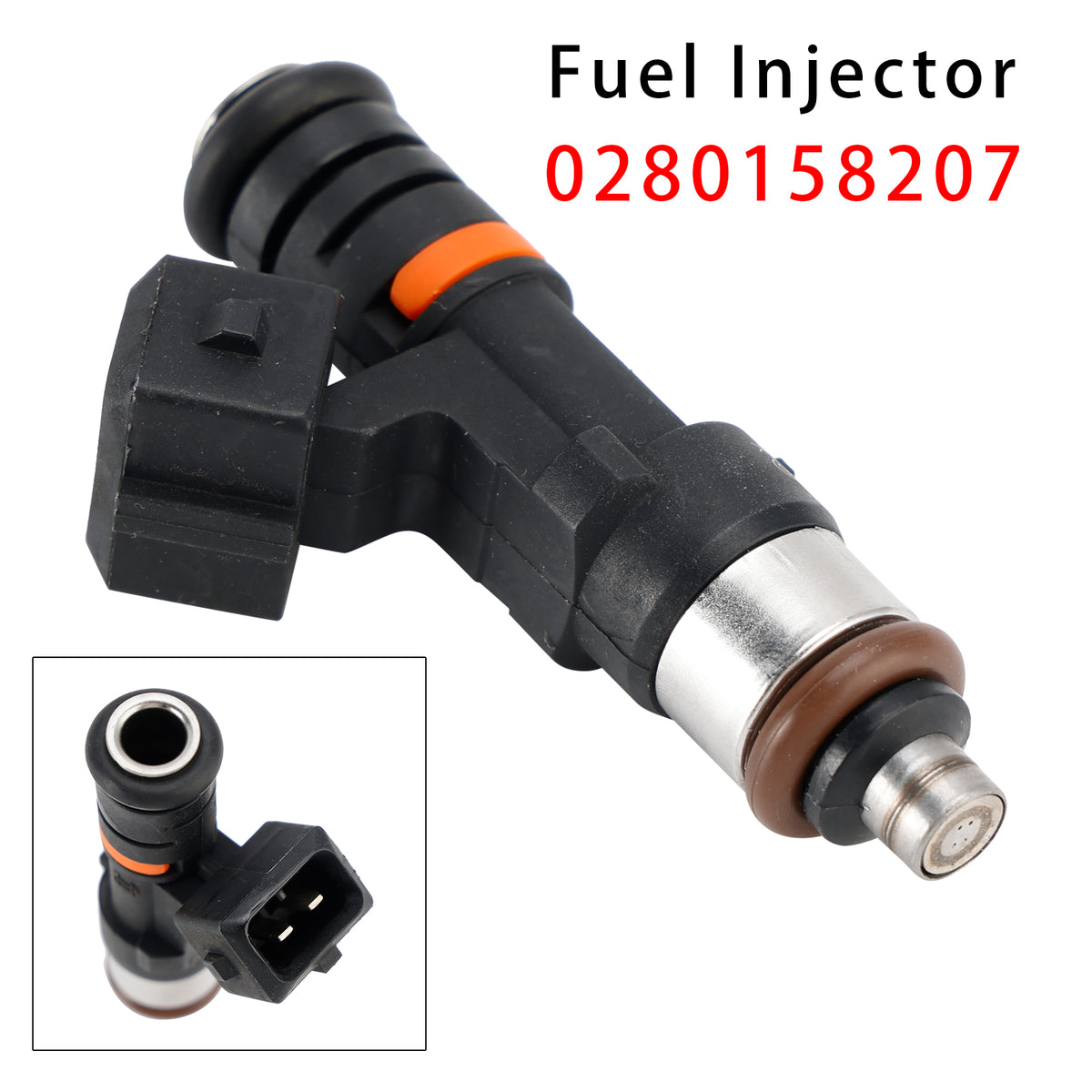 Ford Focus III Fiesta VI Mondeo IV 0280158207 1PCS Fuel Injector