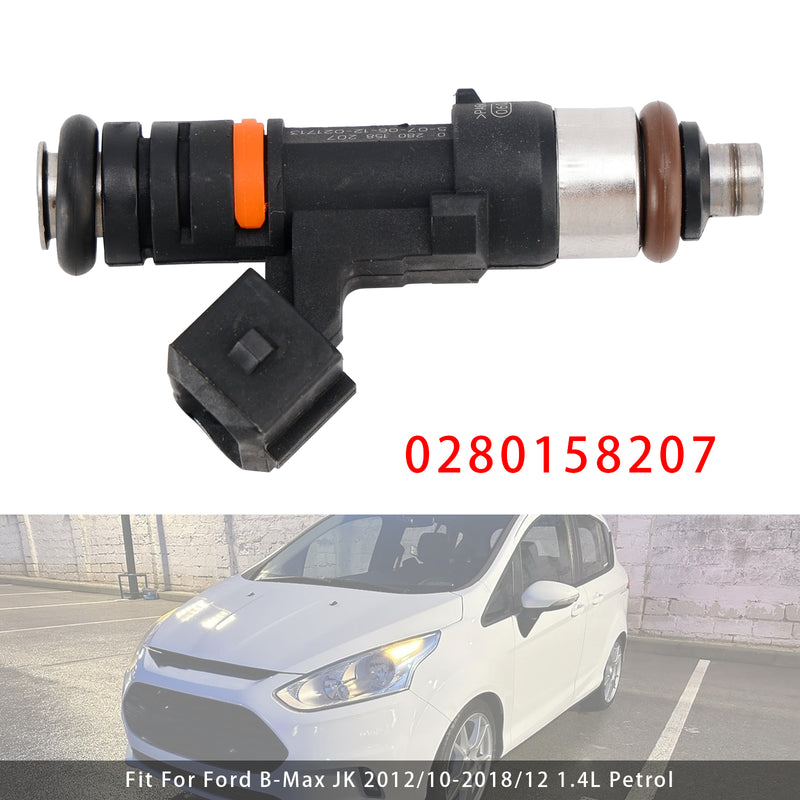 Ford Focus III Fiesta VI Mondeo IV 0280158207 1PCS Fuel Injector