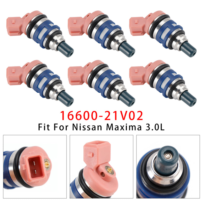 Nissan Maxima J30 Laurel 1988-1994 3.0 24V 16600-21V02 6PCS Fuel Injector