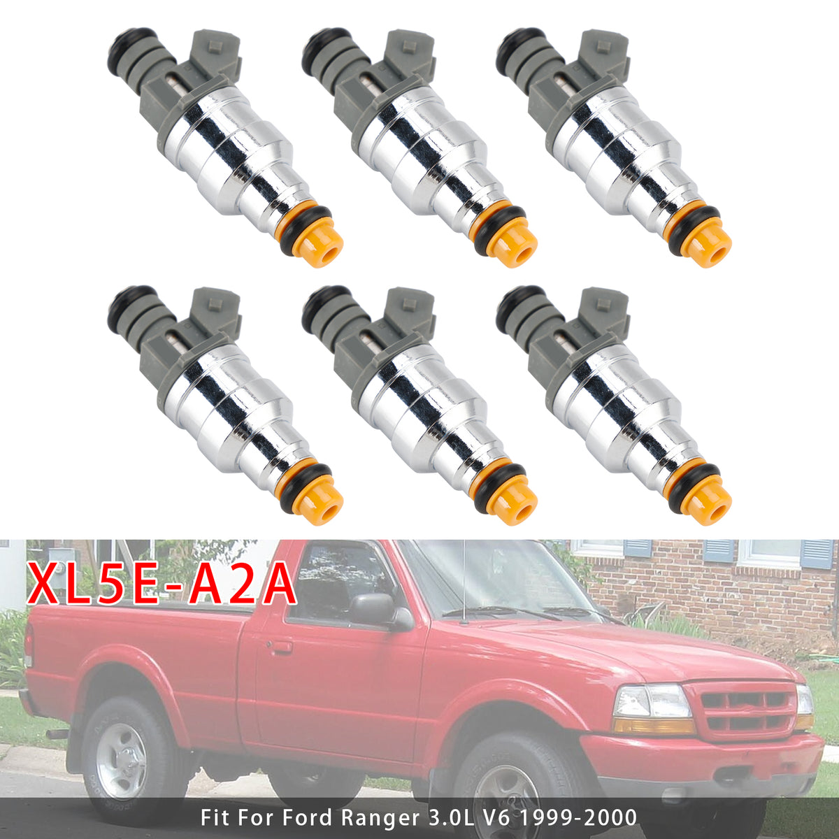 Ford Ranger Mazda B3000 3.0L V6 XL5E-A2A XL5E-B2A 6PCS Fuel Injector