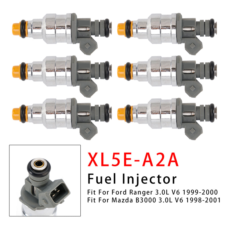 Ford Ranger Mazda B3000 3.0L V6 XL5E-A2A XL5E-B2A 6PCS Fuel Injector