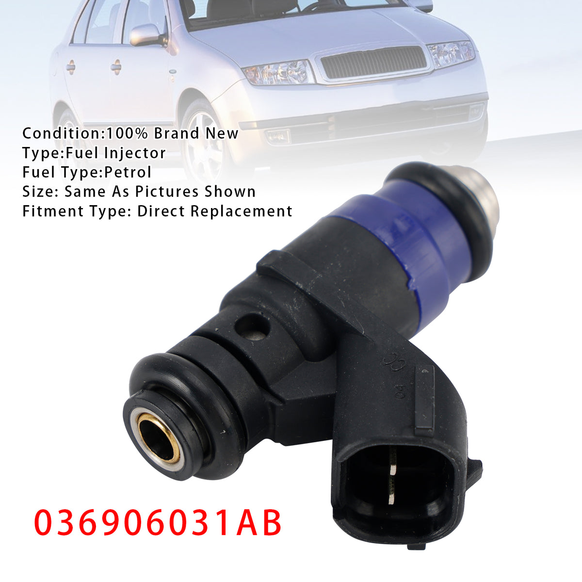 VW Polo Skoda Fabia I Seat Ibiza III 1.4 16V 036906031AB 1PCS Fuel Injector