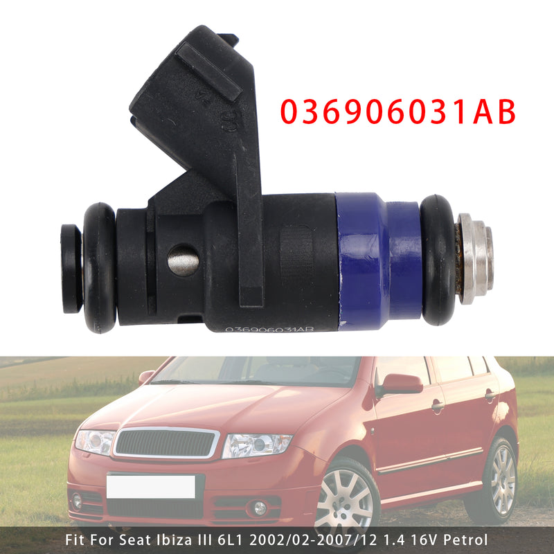 VW Polo Skoda Fabia I Seat Ibiza III 1.4 16V 036906031AB 1PCS Fuel Injector