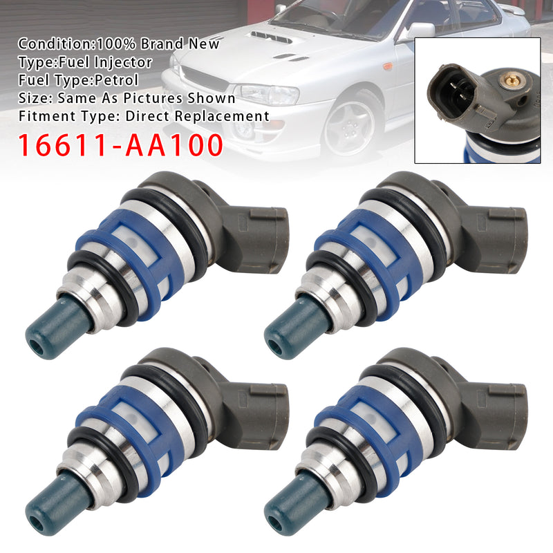 Subaru Impreza WRX GC8 1993-1999 16611-AA100 4PCS Fuel Injector