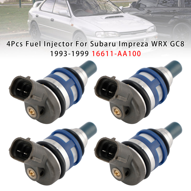 Subaru Impreza WRX GC8 1993-1999 16611-AA100 4PCS Fuel Injector