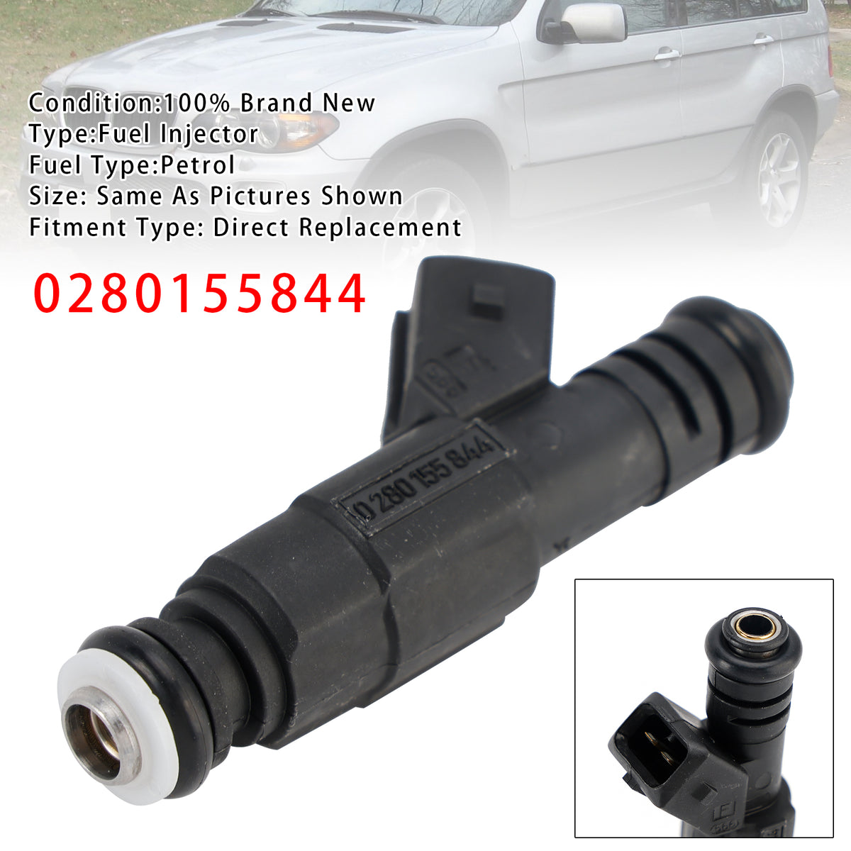 Ford Falcon AU 4.0L Jeep Cherokee Commander 0280155844 1PCS Fuel Injector