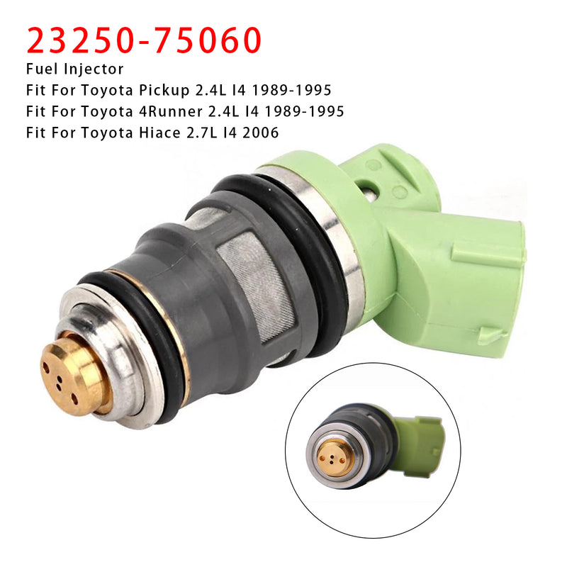 Toyota Pickup 4Runner Hiace 2.4L 1989-1995 23250-75060 1PCS Fuel Injector