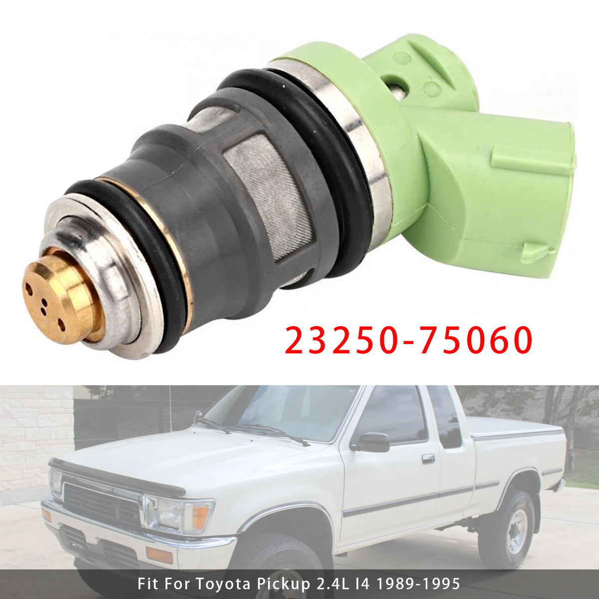 Toyota Pickup 4Runner Hiace 2.4L 1989-1995 23250-75060 1PCS Fuel Injector