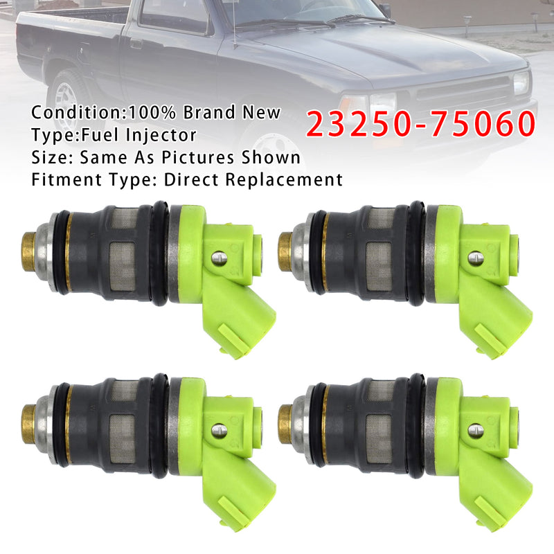 Toyota Pickup 4Runner Hiace 2.4L 1989-1995 23250-75060 4PCS Fuel Injector