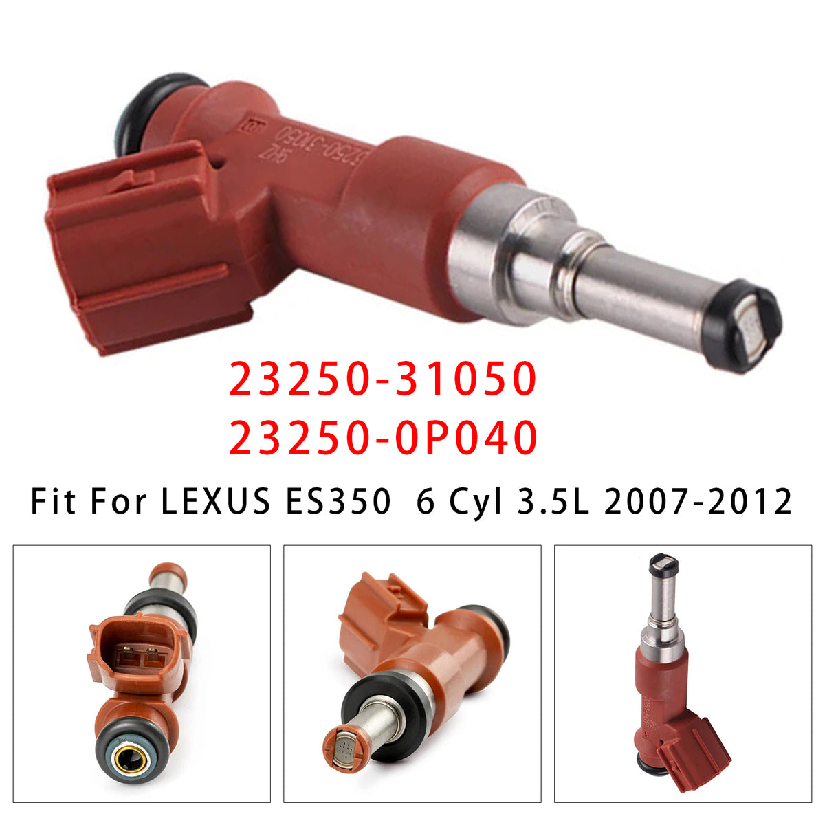 Toyota Camry Sienna Lexus RX350 3.5L V6 2007-2015 23250-31050 1PCS Fuel Injector