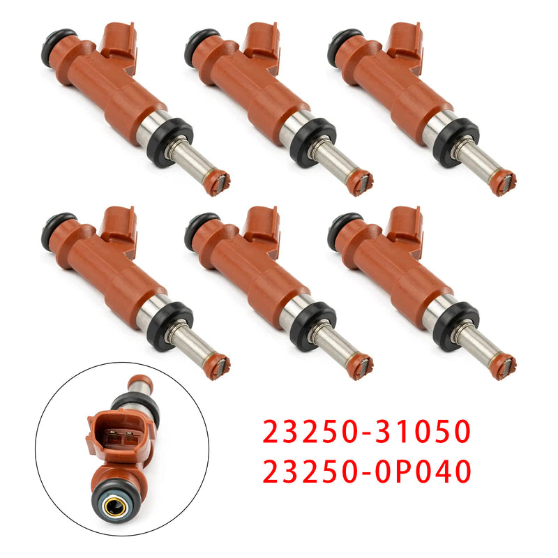 Toyota Camry Sienna Lexus RX350 3.5L V6 2007-2015 23250-31050 6PCS Fuel Injector