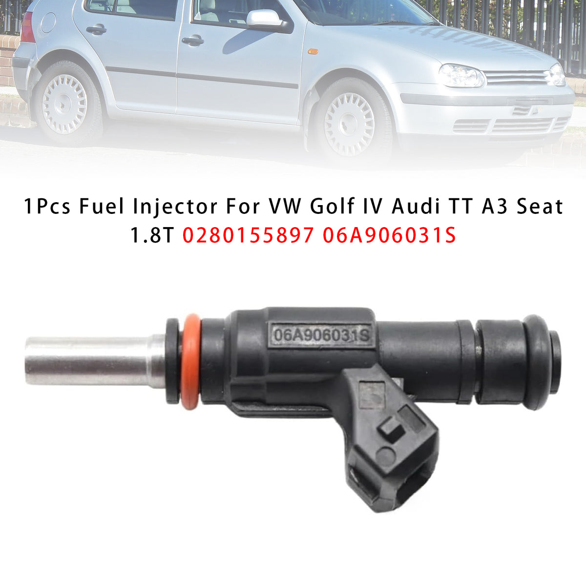 VW Golf IV Audi TT A3 Seat 1.8T 0280155897 06A906031S 1PCS Fuel Injector