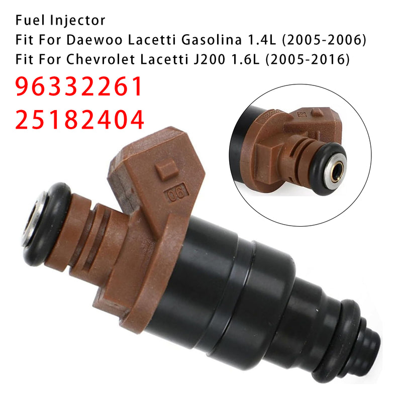 Chevrolet Optra Lacetti 1.4L 1.6L 2005-2016 96332261 25182404 1PCS Fuel Injector