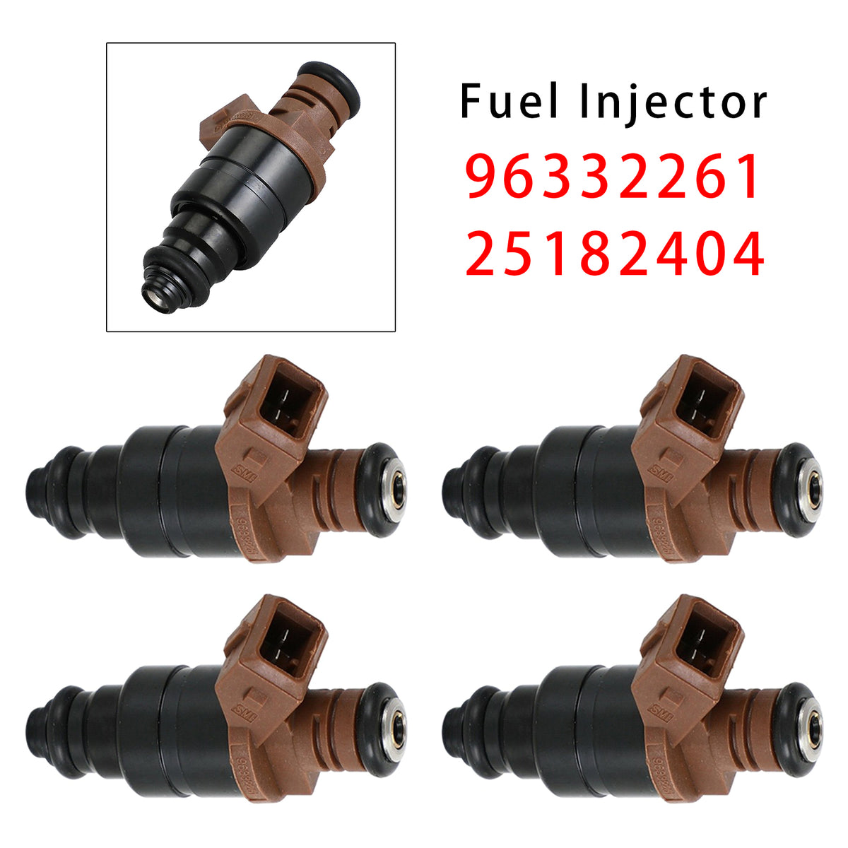 Chevrolet Optra Lacetti 1.4L 1.6L 2005-2016 96332261 25182404 4PCS Fuel Injector