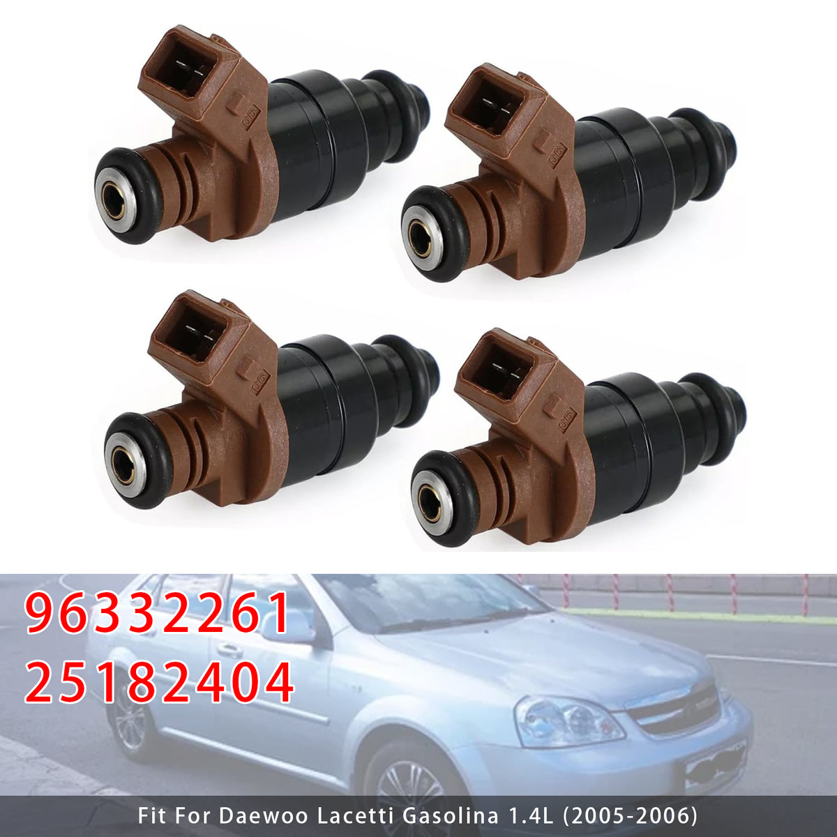 Chevrolet Optra Lacetti 1.4L 1.6L 2005-2016 96332261 25182404 4PCS Fuel Injector