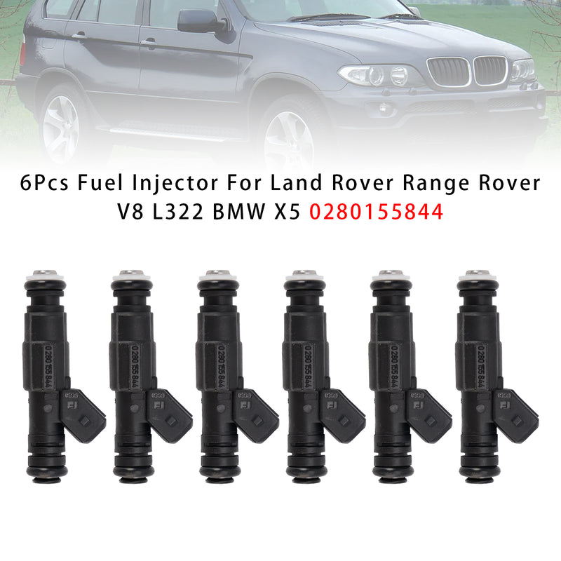 Ford Falcon AU 4.0L Jeep Cherokee Commander 0280155844 6PCS Fuel Injector