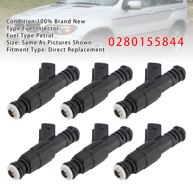 Ford Falcon AU 4.0L Jeep Cherokee Commander 0280155844 6PCS Fuel Injector