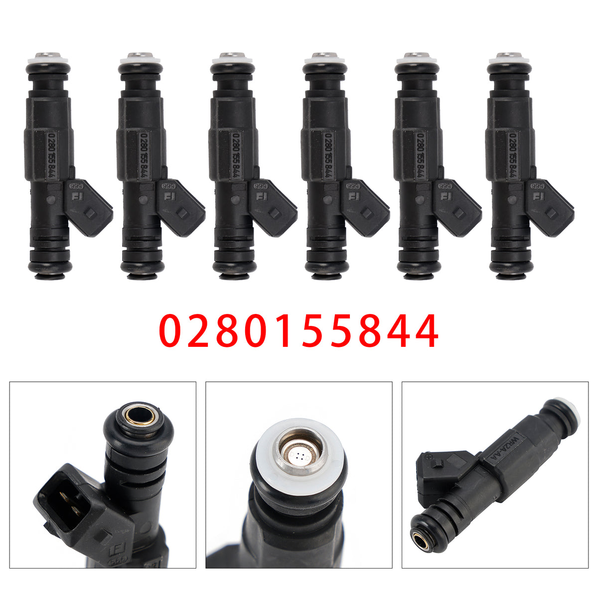 Ford Falcon AU 4.0L Jeep Cherokee Commander 0280155844 6PCS Fuel Injector