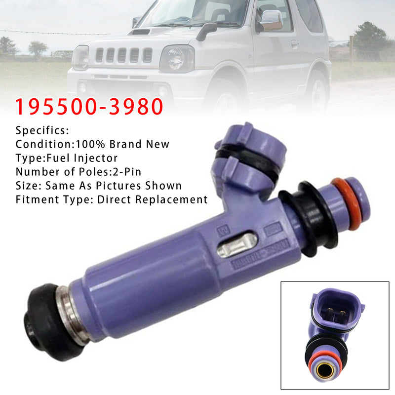 Suzuki Jimny 1998-2007 1.3 16V M13A 195500-3980 1PCS Fuel Injector