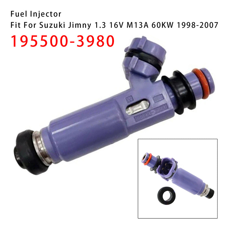Suzuki Jimny 1998-2007 1.3 16V M13A 195500-3980 1PCS Fuel Injector