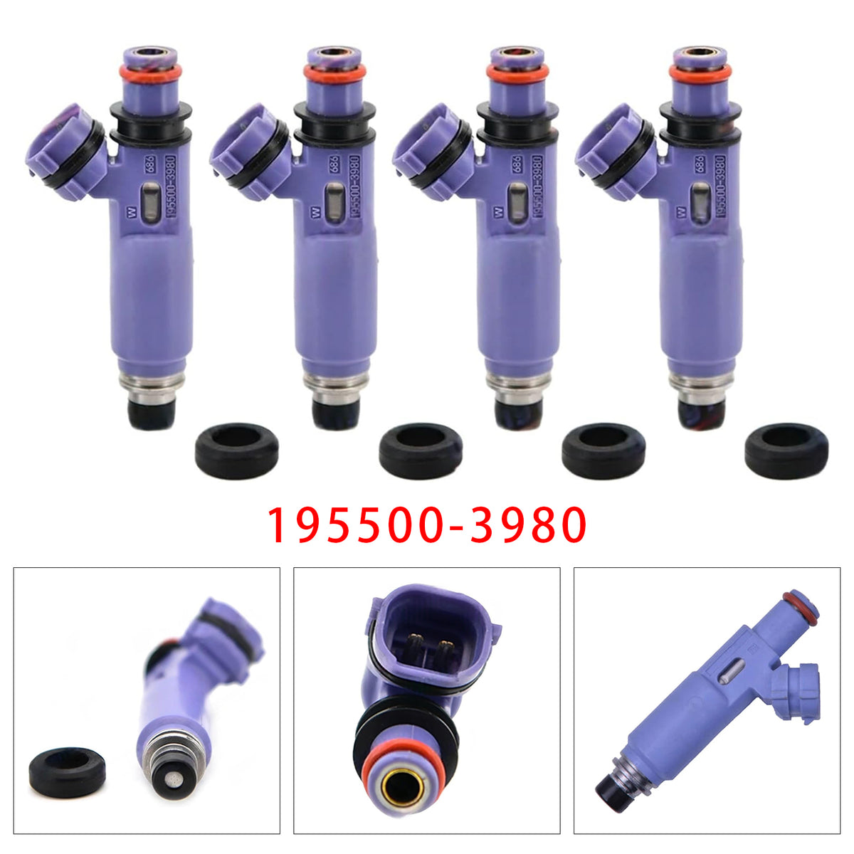 Suzuki Jimny 1998-2007 1.3 16V M13A 195500-3980 4PCS Fuel Injector