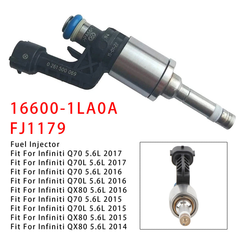 Infiniti M56 QX56 Q70 5.6L 16600-1LA0A FJ1179 1PCS Fuel Injector