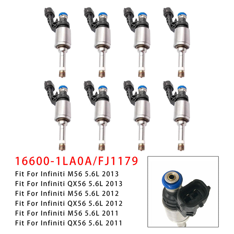 Infiniti M56 QX56 Q70 5.6L 16600-1LA0A FJ1179 8PCS Fuel Injector