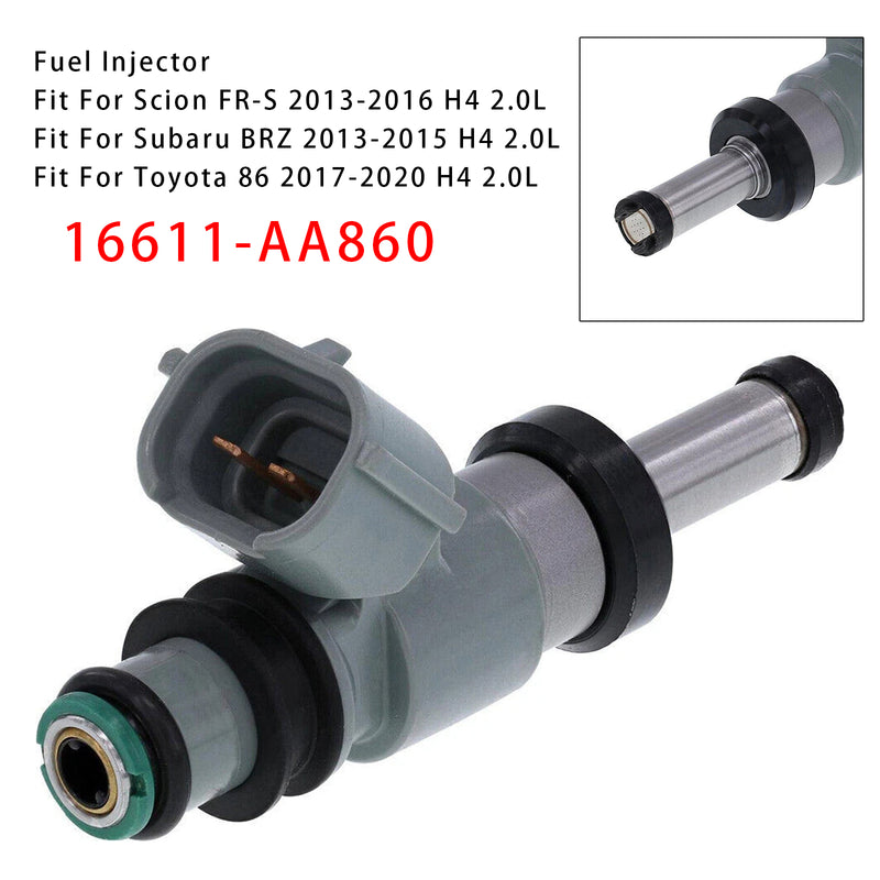 Subaru BRZ Scion FR-S Toyota 86 2.0L 2013-2020 16611-AA860 1PCS Fuel Injector