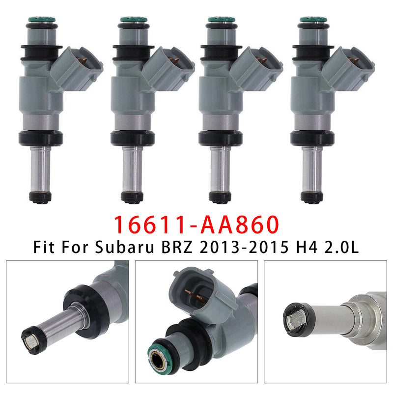 Subaru BRZ Scion FR-S Toyota 86 2.0L 2013-2020 16611-AA860 4PCS Fuel Injector