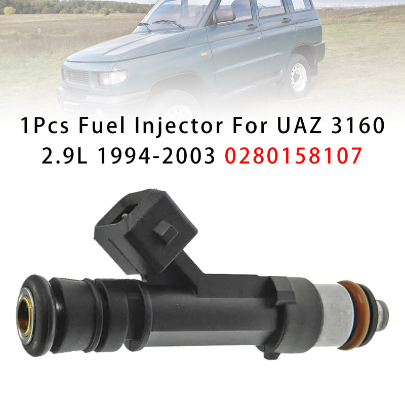 UAZ 3160 2.9L 1994-2003 0280158107 1PCS Fuel Injector