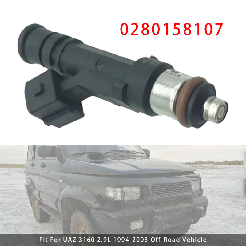 UAZ 3160 2.9L 1994-2003 0280158107 1PCS Fuel Injector