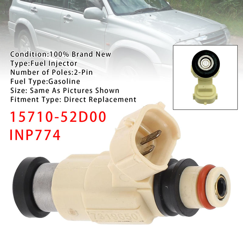 Suzuki Grand Vitara XL-7 2.7L 2001-2006 15710-52D00 INP774 1PCS Fuel Injector