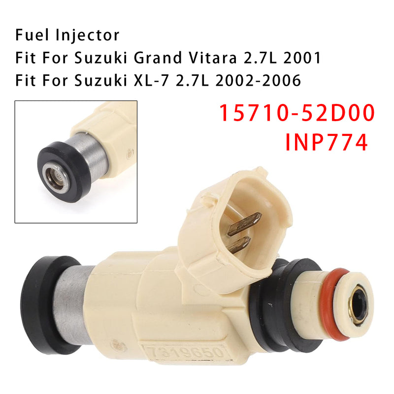 Suzuki Grand Vitara XL-7 2.7L 2001-2006 15710-52D00 INP774 1PCS Fuel Injector